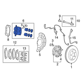 Jeep OE - Front Left Disc Brake Caliper