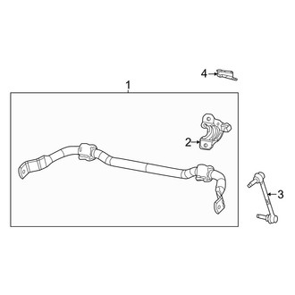 Jeep OE - Front Suspension - Stabilizer Bar & Components (RWD)