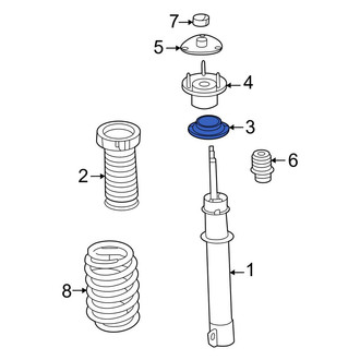 Jeep OE - Front Coil Spring Insulator