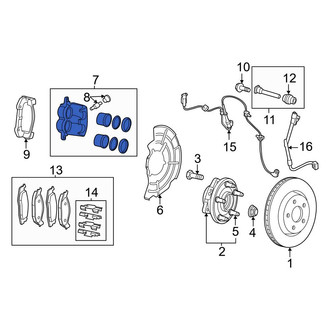 Jeep OE - Front Left Disc Brake Caliper