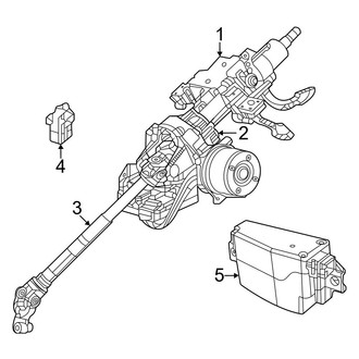 Jeep OE - Steering Column Assembly (Manual Tilt), (4xe / Altitude / Altitude X / Laredo / Laredo A / Laredo X / Limited / Trailhawk 4xe)