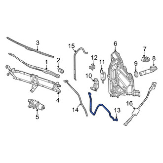 Jeep OE - Front Headlight Washer Hose
