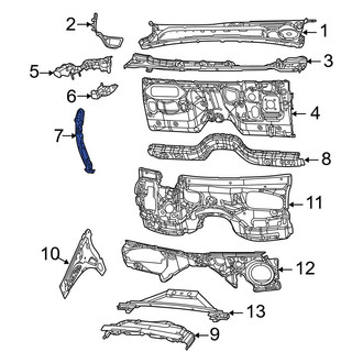 Jeep OE - Left Cowl Panel Drain Hose