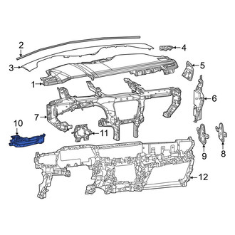 Jeep OE - Lower Instrument Panel Mounting Bracket