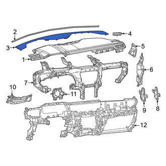 Jeep OE - Front Dashboard Air Vent Trim