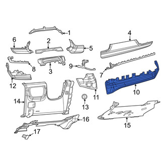 Jeep OE - Right Lower Instrument Panel Pad