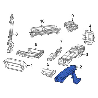 Jeep OE - Front HVAC Duct Adapter