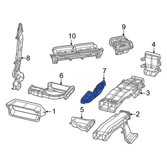 Jeep OE - Rear Right Lower Instrument Panel Air Duct