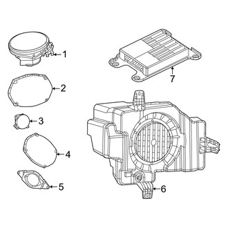 Jeep OE - Instrument Panel - Sound System (Speakers & Components)