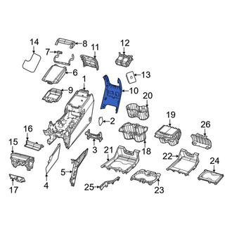 Jeep OE - Front Right Lower Console Panel