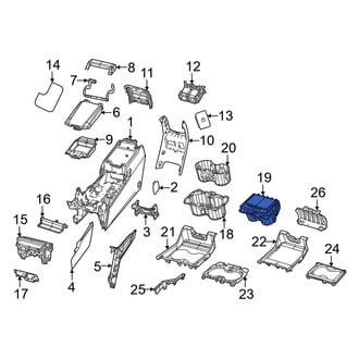 Jeep OE - Front Console Cup Holder