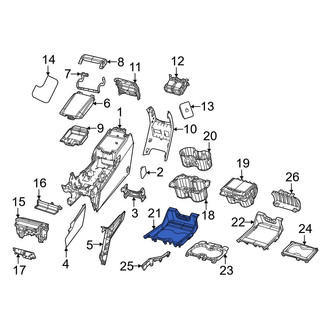 Jeep OE - Front Upper Console Trim Panel