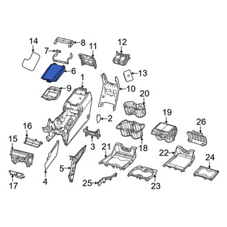 Jeep OE - Front Console Armrest
