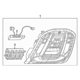 Jeep OE - Overhead Console (Front)