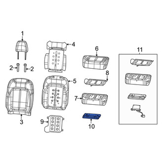 Jeep OE - Front Left Lower Climate Controlled Seat Duct