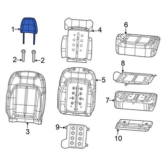 Jeep OE - Rear Left Inner Headrest
