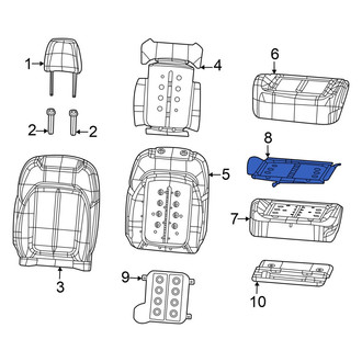 Jeep OE - Front Left Lower Seat Heater Pad