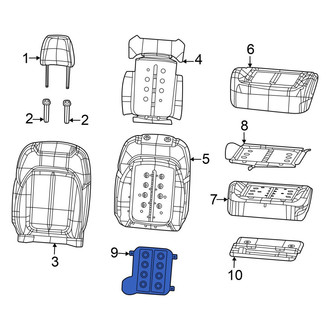 Jeep OE - Front Left Upper Climate Controlled Seat Duct