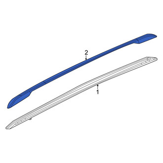 Jeep OE - Left Roof Luggage Carrier Side Rail Bracket