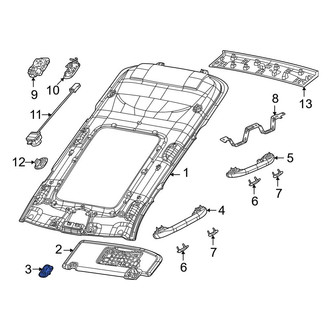 Jeep OE - Sun Visor Support