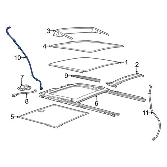 Jeep OE - Front Right Sunroof Drain Hose