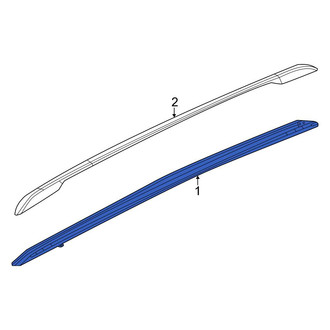 Jeep OE - Left Roof Luggage Carrier Side Rail