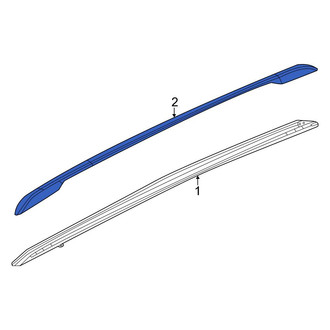 Jeep OE - Left Roof Luggage Carrier Side Rail Bracket