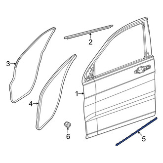 Jeep OE - Front Lower Door Seal