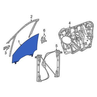Jeep OE - Rear Right Door Glass