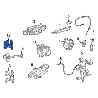 Jeep OE - Front Left Upper Door Hinge