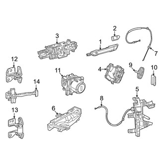Jeep OE - Front Door - Lock & Hardware