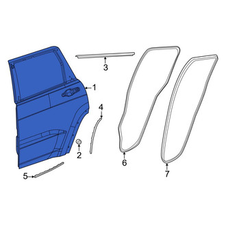 Jeep OE - Rear Right Door Shell
