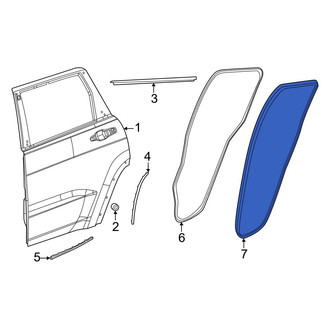 Jeep OE - Rear Inner Door Seal