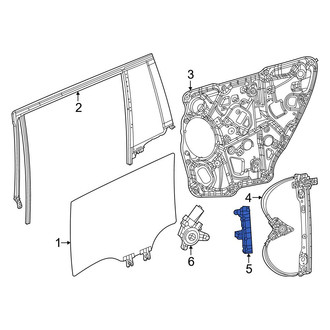 Jeep OE - Rear Right Window Regulator Guide