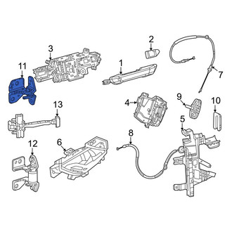 Jeep OE - Front Left Upper Door Hinge