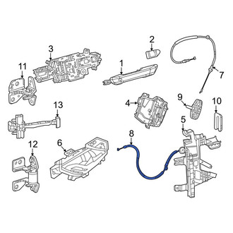 Jeep OE - Rear Inner Door Latch Cable