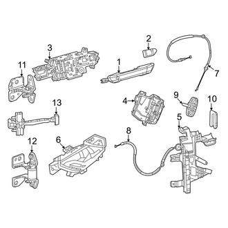 Jeep OE - Rear Door - Lock & Hardware