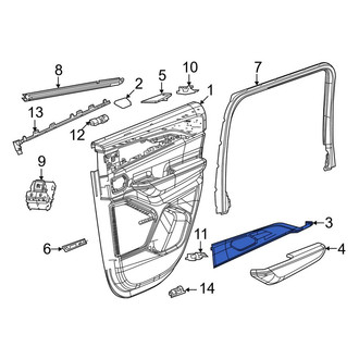 Jeep OE - Rear Left Door Applique