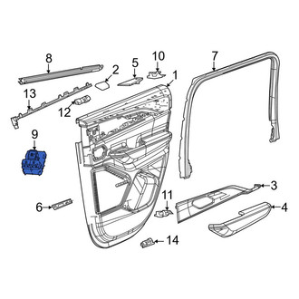 Jeep OE - Front Left Door Lock Switch