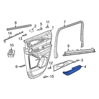 Jeep OE - Rear Left Door Armrest