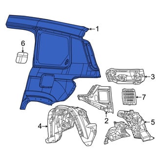 Jeep OE - Rear Right Outer Quarter Panel