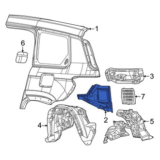 Jeep OE - Rear Right Quarter Panel Extension