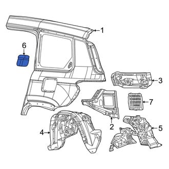 Jeep OE - Rear Fuel Filler Door