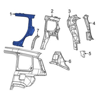Jeep OE - Rear Left Quarter Panel Reinforcement