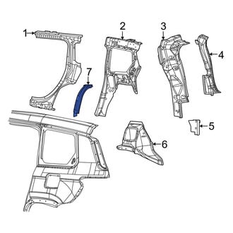 Jeep OE - Rear Left Quarter Panel Extension