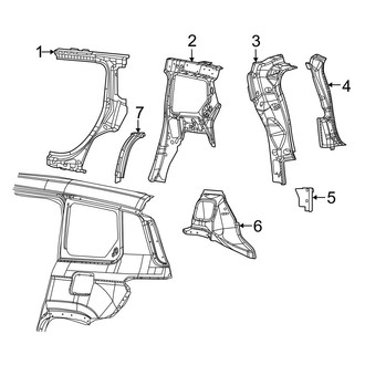 Jeep OE - Quarter Panel - Inner Structure