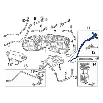 Jeep OE - Lower Fuel Tank Filler Neck