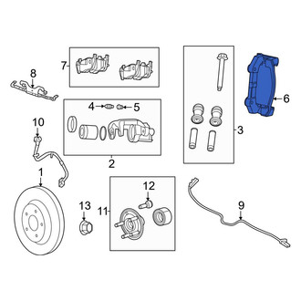 Jeep OE - Rear Disc Brake Caliper Bracket