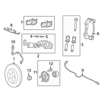 Jeep OE - Rear Suspension - Brake Components