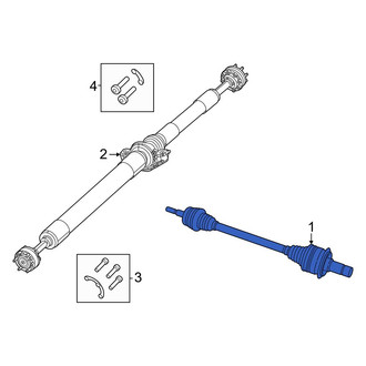 Jeep OE - Front Left CV Axle Assembly